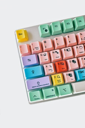 clavier coloré